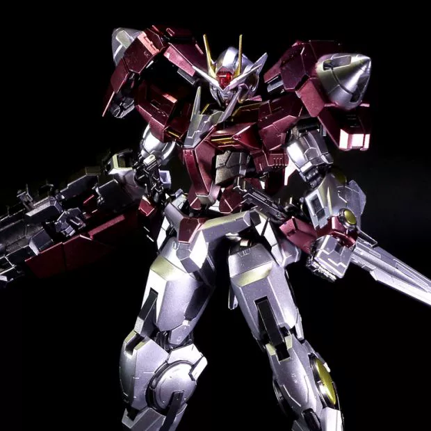 Senju Bandai kim loại màu RG18 00R Raiser ba màu đỏ Thiên thần lên món quà mô hình - Gundam / Mech Model / Robot / Transformers