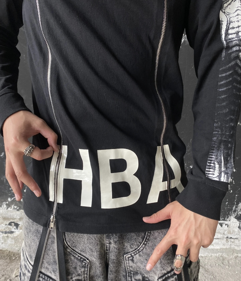 Extinct rare hba hood by air x-ray spine double zipper long