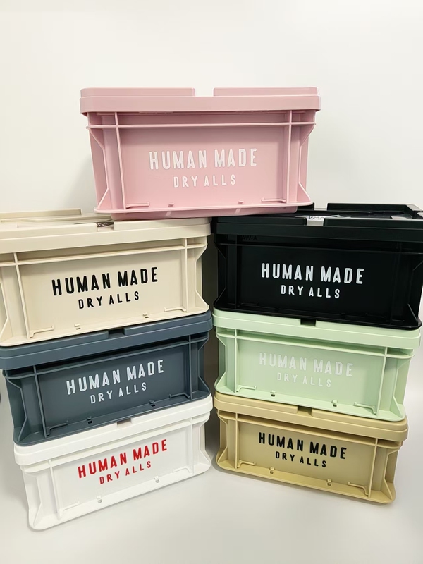 Human Made Trendy Industrial Style Outdoor Home Office Desk Organizer Plastic Figurine Storage Box Storage Bin