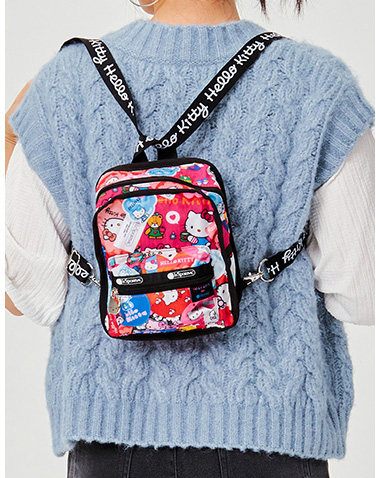 New women's bag cloth bag waterproof bag cute cartoon casual fashion rabbit variable small square bag back messenger bag chest bag