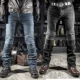 Quần jeans xe máy nam dày chống gió ấm đầu máy quần chống vỡ mùa mùa quần chống lạnh mùa đông - Xe máy Rider thiết bị