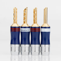 Middle track Nakamichi pure copper gold - plated banana head BFA lantern 9 - leaf sound horn line plug terminal