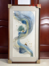 Purely handmade new high-quality Suzhou embroidery painting Su embroidery finished hanging painting entrance decorative painting 50100 Lucky Feng Shui