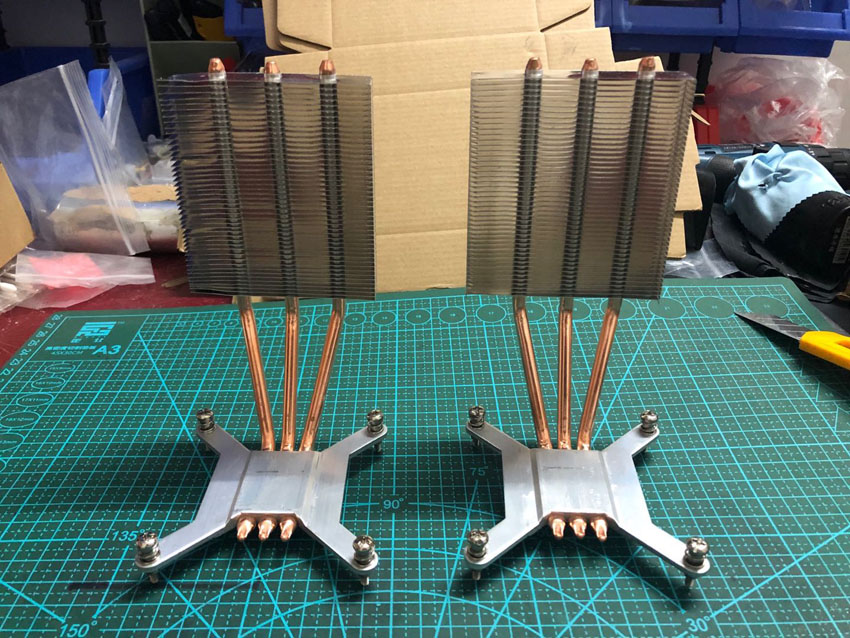 NAS 4 6-bay L-shaped Interstellar snail universal mini heat pipe radiator i3 i5 main case