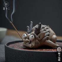 Twelve lucky Pixiu dragon pig tea pet ornaments boutique can be raised handmade incense plug opening birthday cute gift year