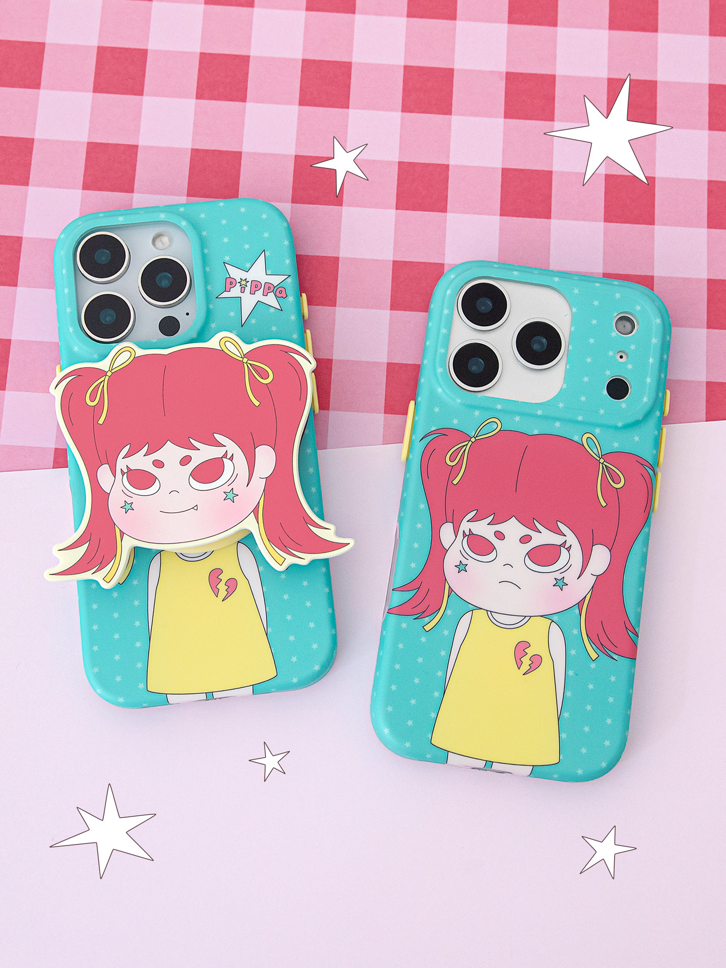 Girls Pippa Broken Heart Stand iPhone Case