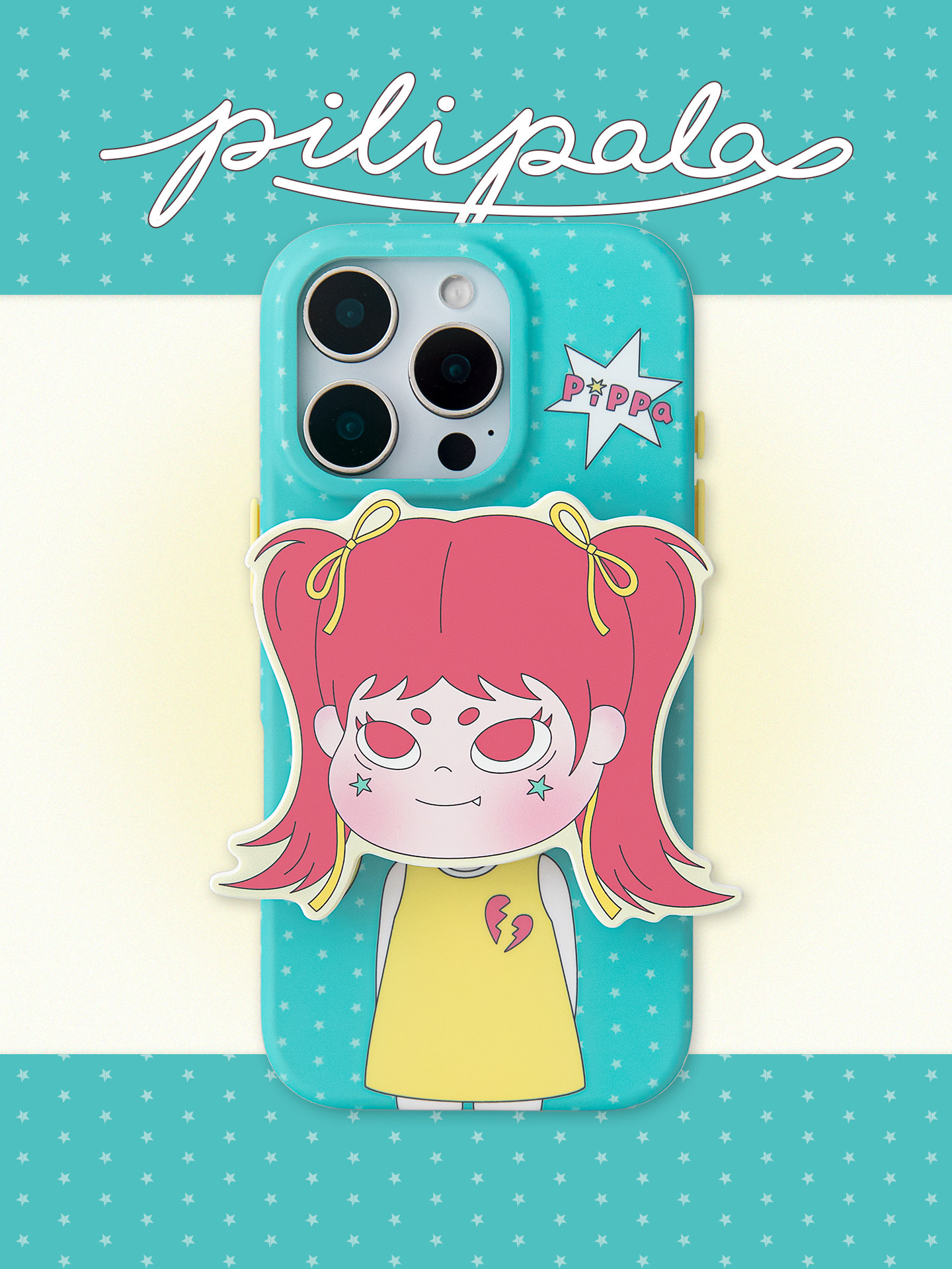 Girls Pippa Broken Heart Stand iPhone Case