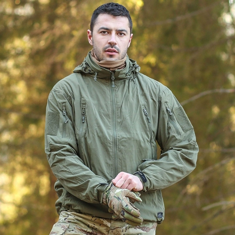 heelikon Heliken breathable submachine clothes Men's spring and autumn slim Monolayer Sports Jacket Outdoor Soft Shell Clothing Waterproof