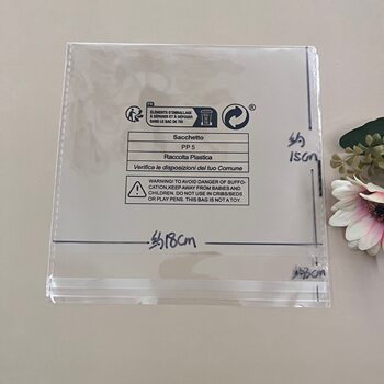 Spot Anti-Suffocation Label Environmentally Friendly Label Temu Shein Tk Packaging Bag Opp5 Plastic Ziplock Bag Self-Adhesive Bag