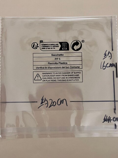 20*20 spot environmentally friendly anti-suffocation label TEMU Amazon SHEIN plastic packaging ziplock bag self-adhesive bag