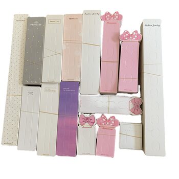 100 Pieces~ Extended Cardboard Children's Hair Clip Set with Tag Card Backboard, Five-Card, Six-Card, Ten-Card Slots, Clip Card