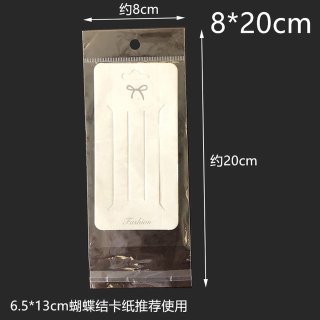 100 Pieces of Korean Style Hairpin Cardboard Hairpin Packaging Bow White Card Hair Band Tag Paper DIY Hanging Card White Clouds