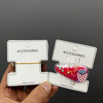 One hundred hairpins for street stalls packaging cards hairpins card grabbers hanging tags two card slots hairpins card paper 1038