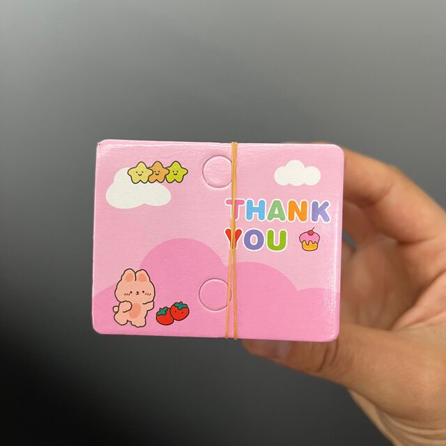 Kp1066 Foundation Thankyou Keychain Hanging Card Street Stall Lobster Buckle DIY Bag Hanging Tag Cardboard