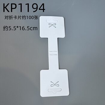 In-Stock Korean Style New Folding Hair Clip Card Necklace Hair Tie Card Hair Accessory Headband Rubber Band Paper Card