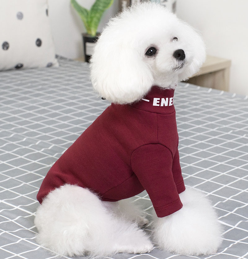 Quần áo chó, cổ cao, áo chạm đáy, thú cưng, Teddy, gấu, mùa thu, VIP, chó nhỏ, chó con - Quần áo & phụ kiện thú cưng áo cho chó giá rẻ