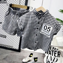 5 boys short sleeve suit Summer 3 year old baby handsome boy 2020 new summer clothes Han version children foreign air