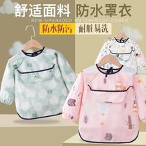 Childrens hood Hood Womens Dinner Bib Hood Male Baby Clothes Waterproof Anti Dirty Clothing Nursery School Autumn Winter Thin and breathable