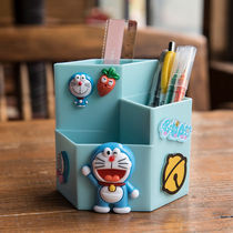 Cartoon Pen Holder Cute Girl Heart Creative Fashion Ins Wind Children Student Stationery Containing Box Desktop Multifunction