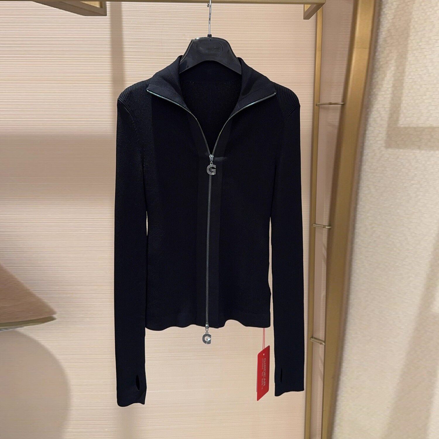 Gedi Amas Zhengブランド 2026年春新作 スリムフィット アイスシルクニットトップス レディース ダブルジッパーカーディガン