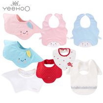 Yings baby products baby gauze pure cotton small bib drool shoulder triangle towel