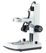 Microscope upper and lower light source transmission reflection vertical arm type base plate with led adjustable brightness light