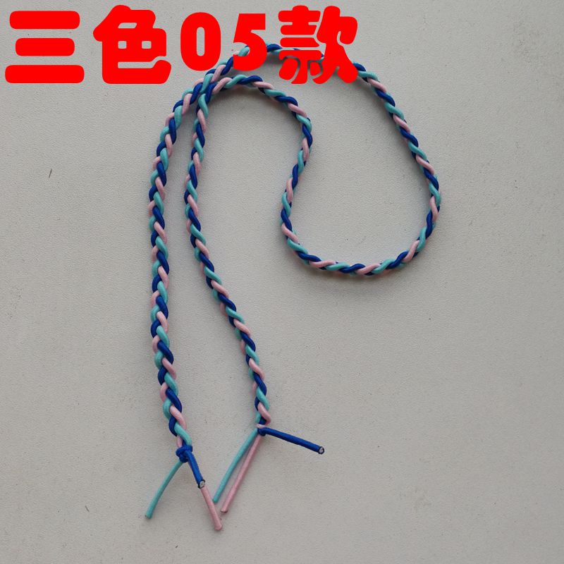 Tay tinh khiết làm ba sợi dây, dây cao su chất lượng cao, phụ kiện tóc cô gái, mũ, xoắn, tóc đuôi ngựa, dây tóc dài - Phụ kiện tóc kẹp càng cua 5 răng
