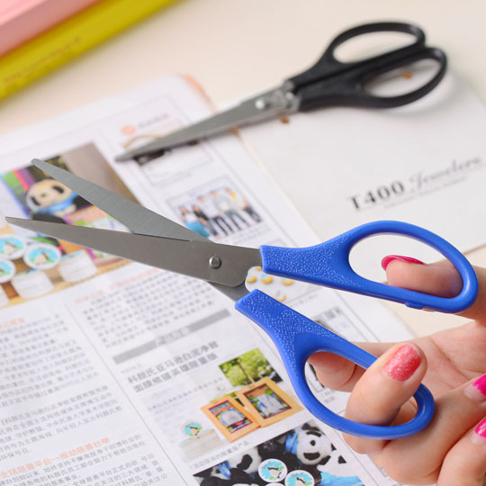 Able Scissors 0603 Office Stationery Sharp Stainless Steel Meme Cut Paper Knife Home Sewing Tailoring Scissors