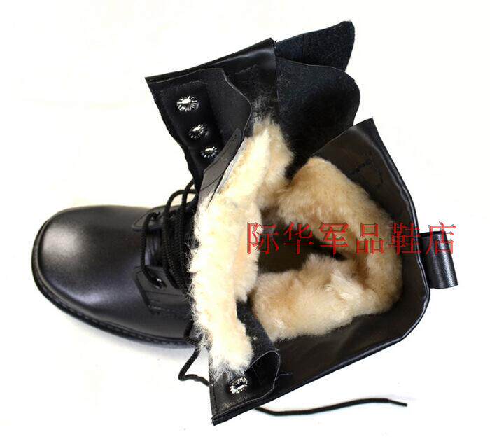 Boots militaires en cuir - chaud - Ref 1402355 Image 28