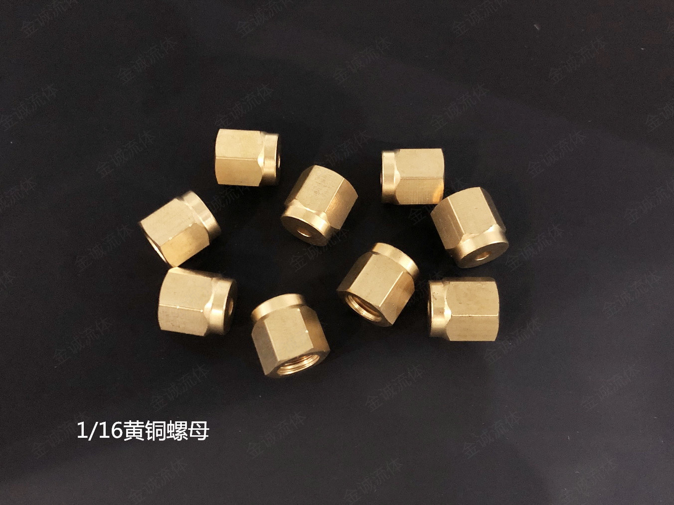 1/8英寸1/4黄铜英制色谱配件双卡套接头螺母英制接头通用3/8