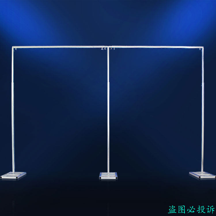 New wedding galvanized square tube background frame wedding background gauze square tube frame bold and thick telescopic background rod