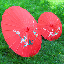  Wedding Chinese props Retro wedding big red red umbrella ornaments Wedding decoration Welcome area window classical decoration