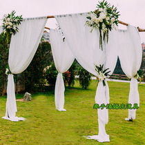  New wedding forest props wooden frame Xiting happiness pavilion Forest stake arch lawn wedding scene wishing pavilion