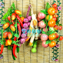 Kindergarten environment layout farmyard hanging ornaments props simulation vegetable and fruit decoration materials