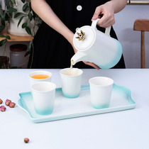 Ceramic water large capacity chrysanthemum tea Nordic kettle Large teapot household living room spray color tea set