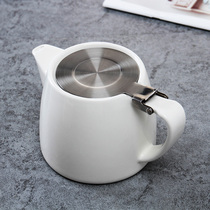 Household teapot Ceramic single pot with filter Office tea kettle Large size Hotel restaurant Teapot Teacup set