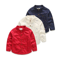 Foreign trade Spring and Autumn new full print bee boy childrens clothing baby children long sleeve shirt shirt shirt shirt shirt 90-120