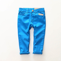 2-8 years old foreign trade childrens clothing boys pure cotton candy color jeans casual pants long pants versatile pencil pants spring and autumn