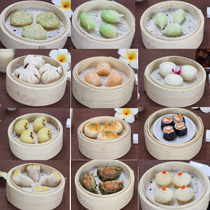 Special sale simulation Cantonese morning tea snack model fried dumplings bun noodles series food sample props