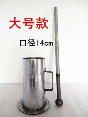 Large Stone Mortar and Pestle for Grinding Garlic and Traditional Chinese Medicine