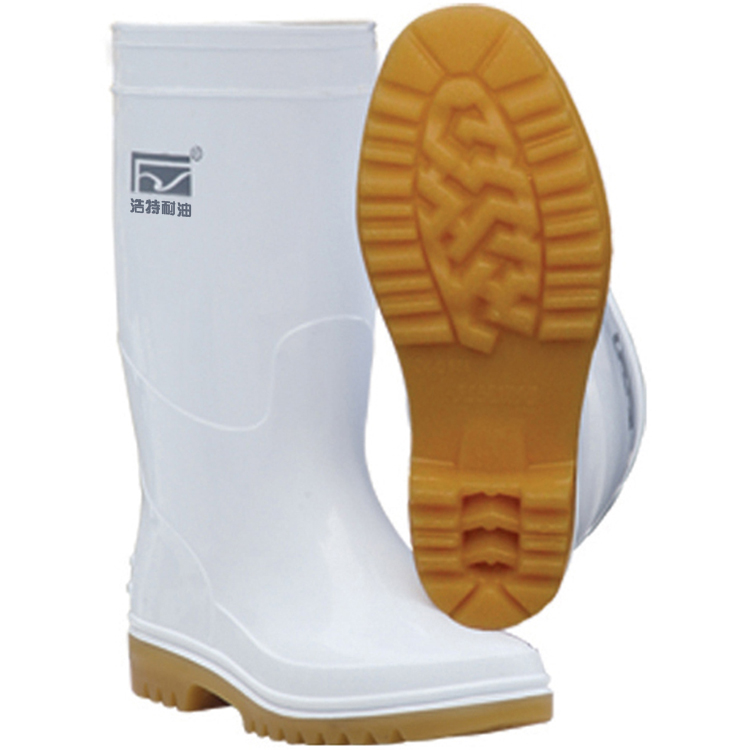 Hot Longhang up oil resistant medium tube white food hygiene boots rain boots rain boots water shoes canteen kitchen medicine 906B