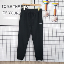 Lamb wool super thick style A*i Wang winter elastic waist drawstring trousers mens thermal sweatpants