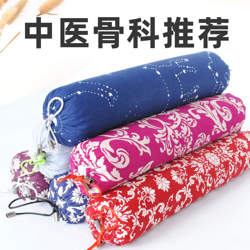 Buckwheat Leather Small Pillow Help Sleep Semen Cassiae Protection Cervical Spine Pillow Single Cylindrical Special Hard Pillow Candy Pillow
