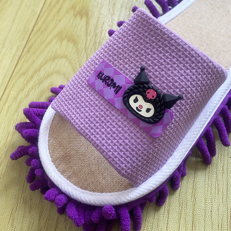 Silent Household Mopping Slippers for Indoor Use, Removable and Washable, Floor Sweeping and Cleaning, Children's Kitchen Lazy Mop Tool for Summer