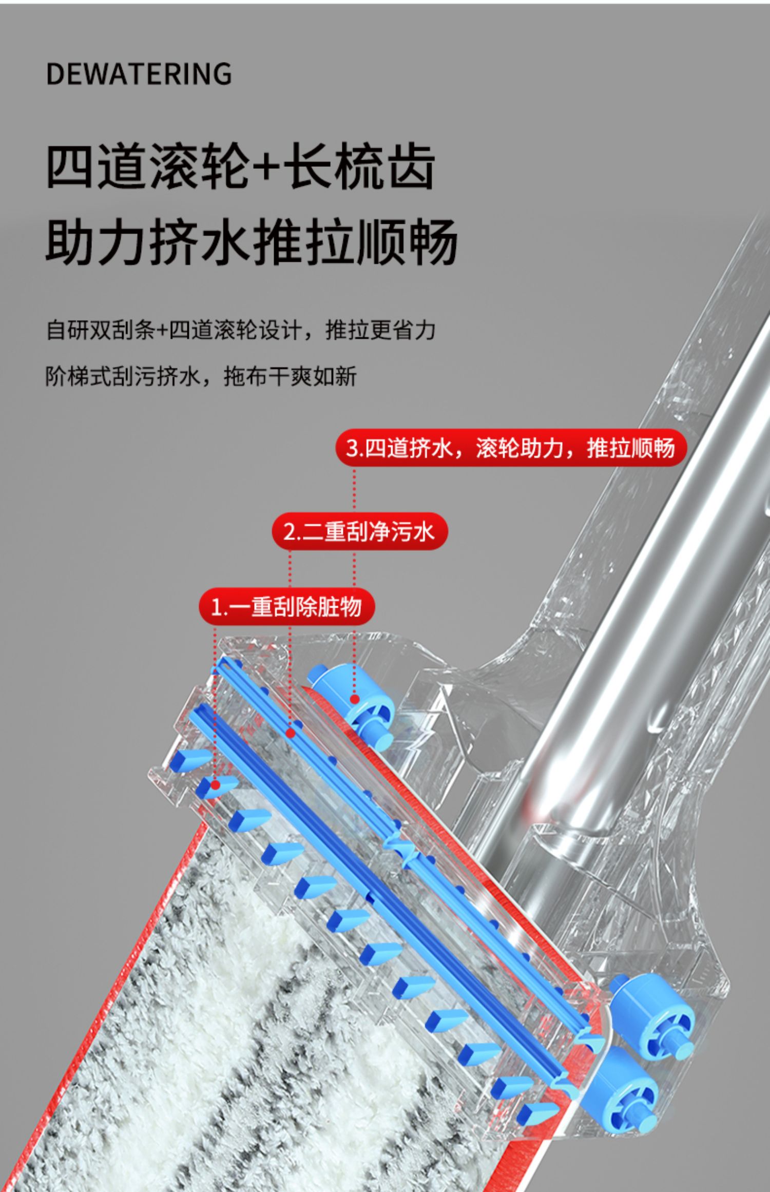 Okwife好媳妇 免手洗平板大号懒人拖把 49.9元包邮 值值值-买手聚集的地方
