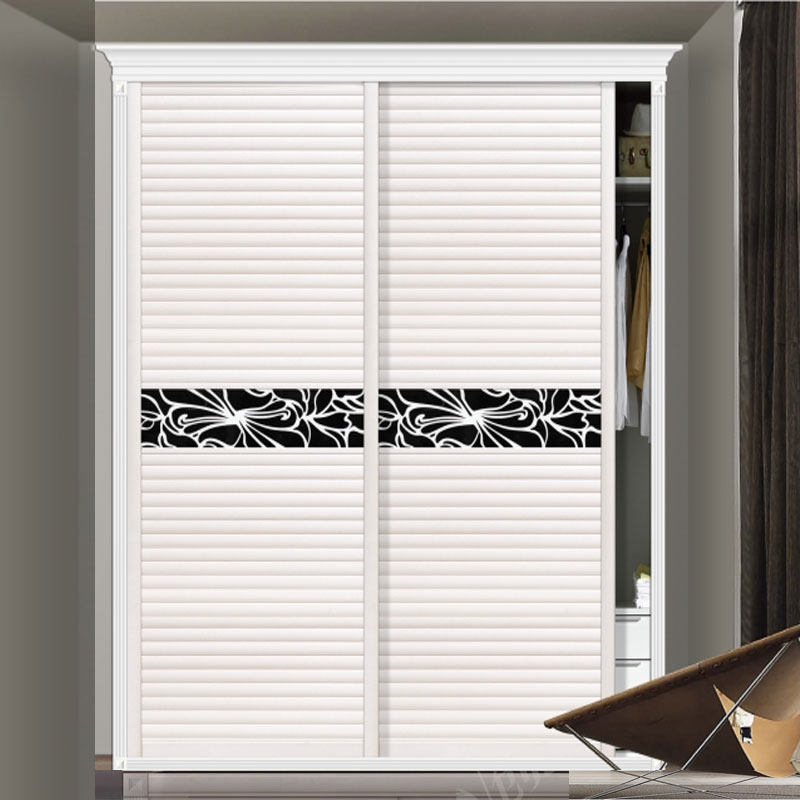 Manufacturer direct sales to map custom sliding wardrobe door modern minimalist cloakroom shift door shutter door wall cabinet door