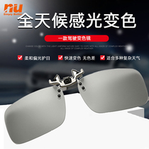 NU automatic discoloration light and thin polarized sunglasses clip mirror