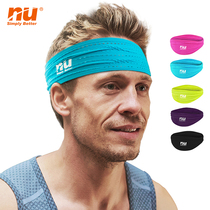 nu sports headband Sweat Belt men and women hair belt sports headscarf sweat belt Sweat Belt Fitness net basketball running tide