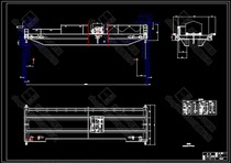 50-10T double beam middle rail box type bridge crane design including CAD drawings and instructions Mechanical drawings design