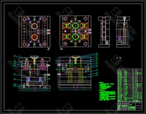 Pharmaceutical and pharmaceutical bottle cap injection mold design injection with CAD drawing description